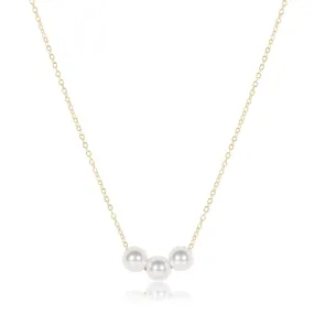 16" Gold Joy 6mm Pearl Necklace