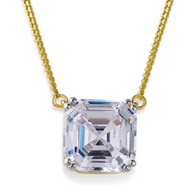 3 ct. Asscher Cut Necklace
