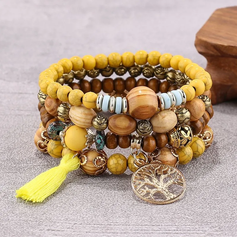 Boho Bohemian Style | Wooden Bracelet