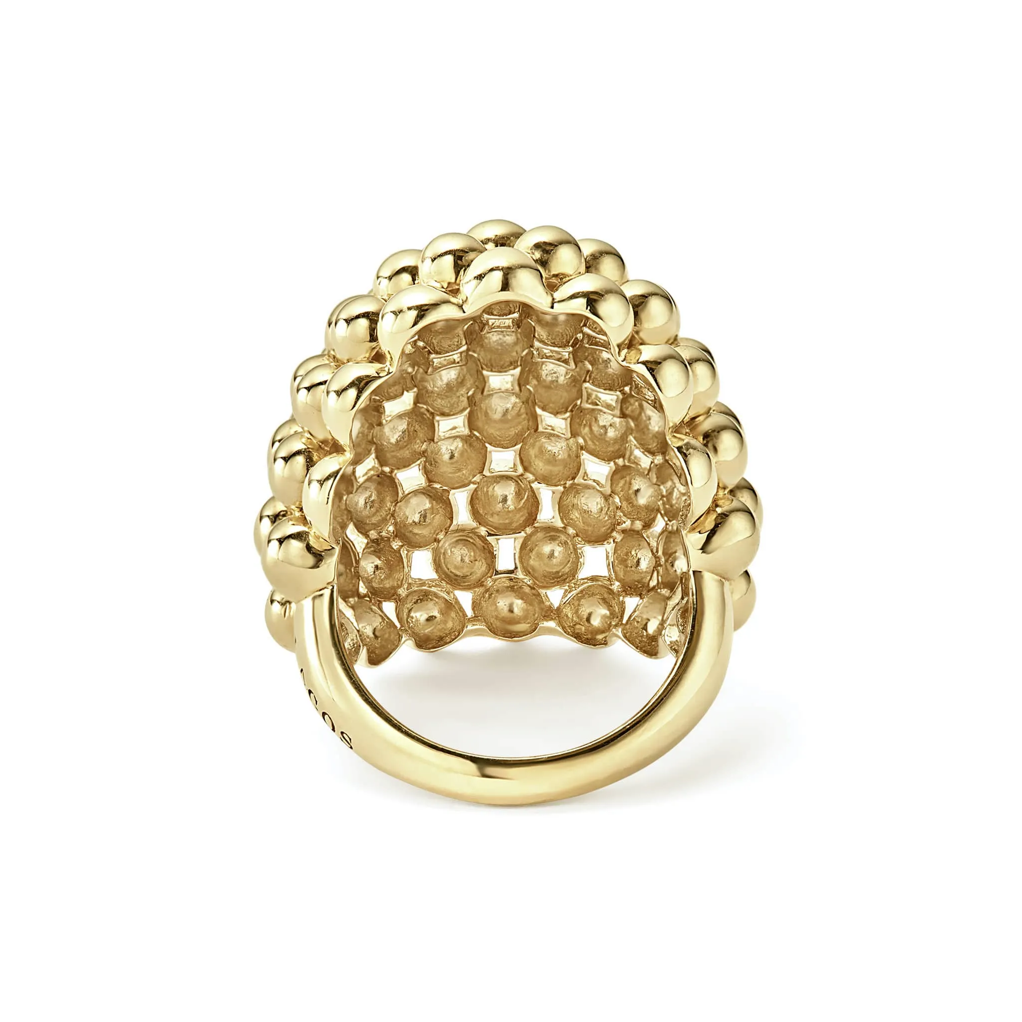 Caviar Gold 18K Gold Oval Statement Ring
