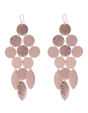 Chandelier Earrings in Rose Gold