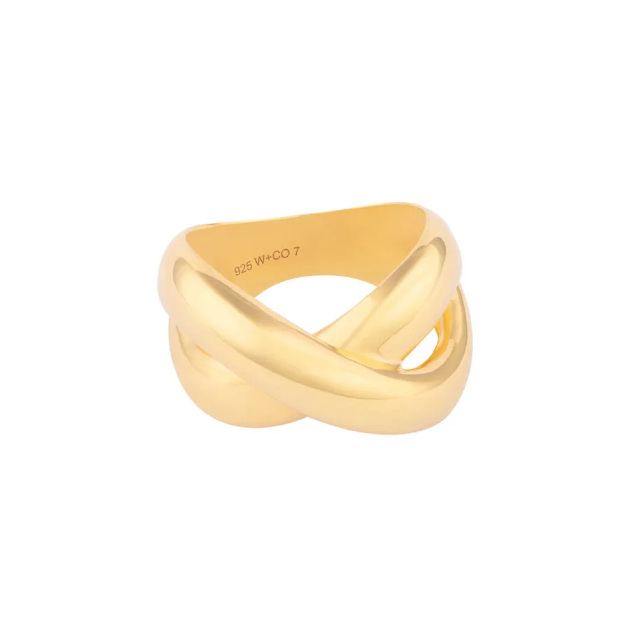 Cross 14K Gold Vermeil Ring