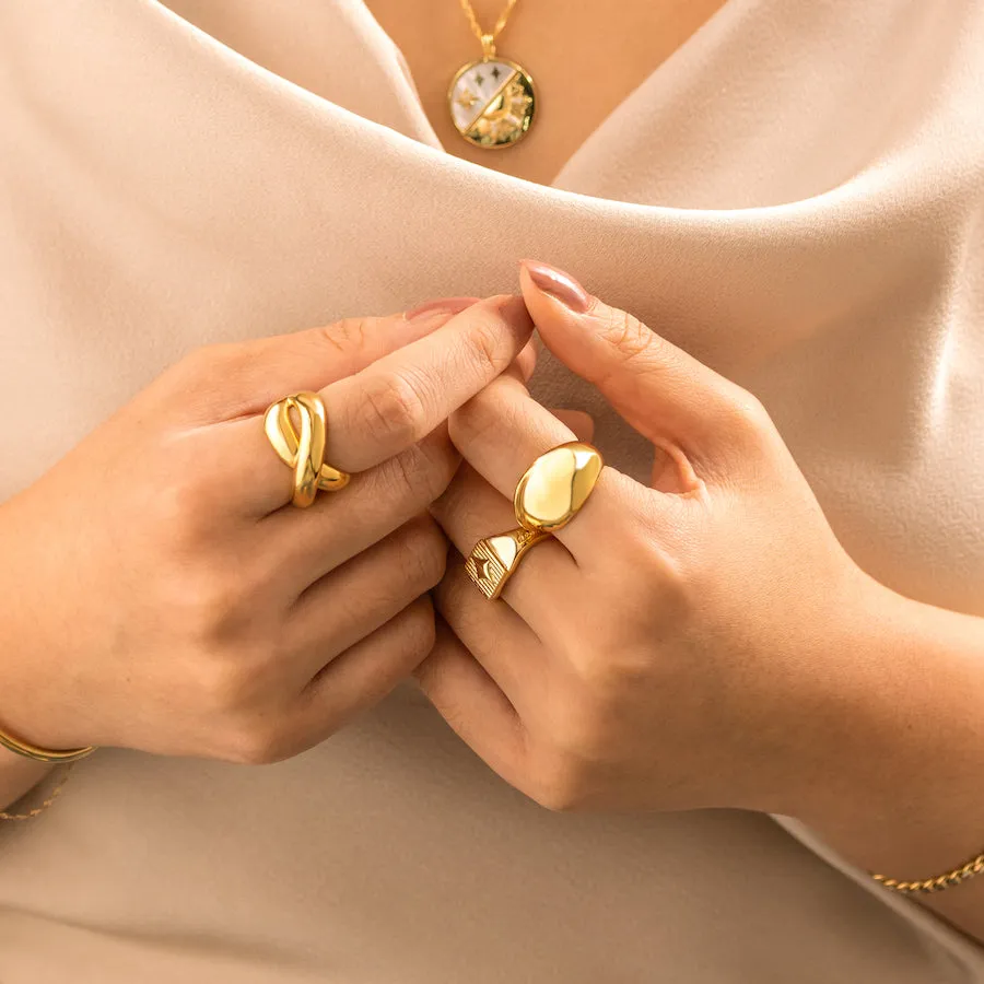 Cross 14K Gold Vermeil Ring