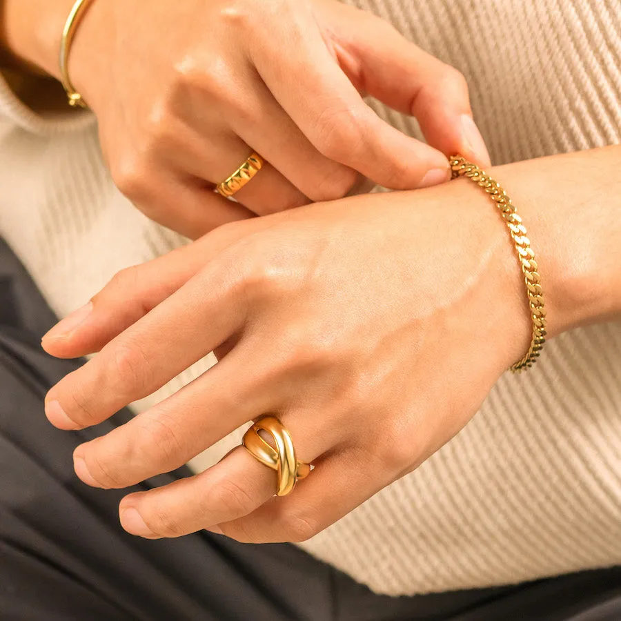Cross 14K Gold Vermeil Ring