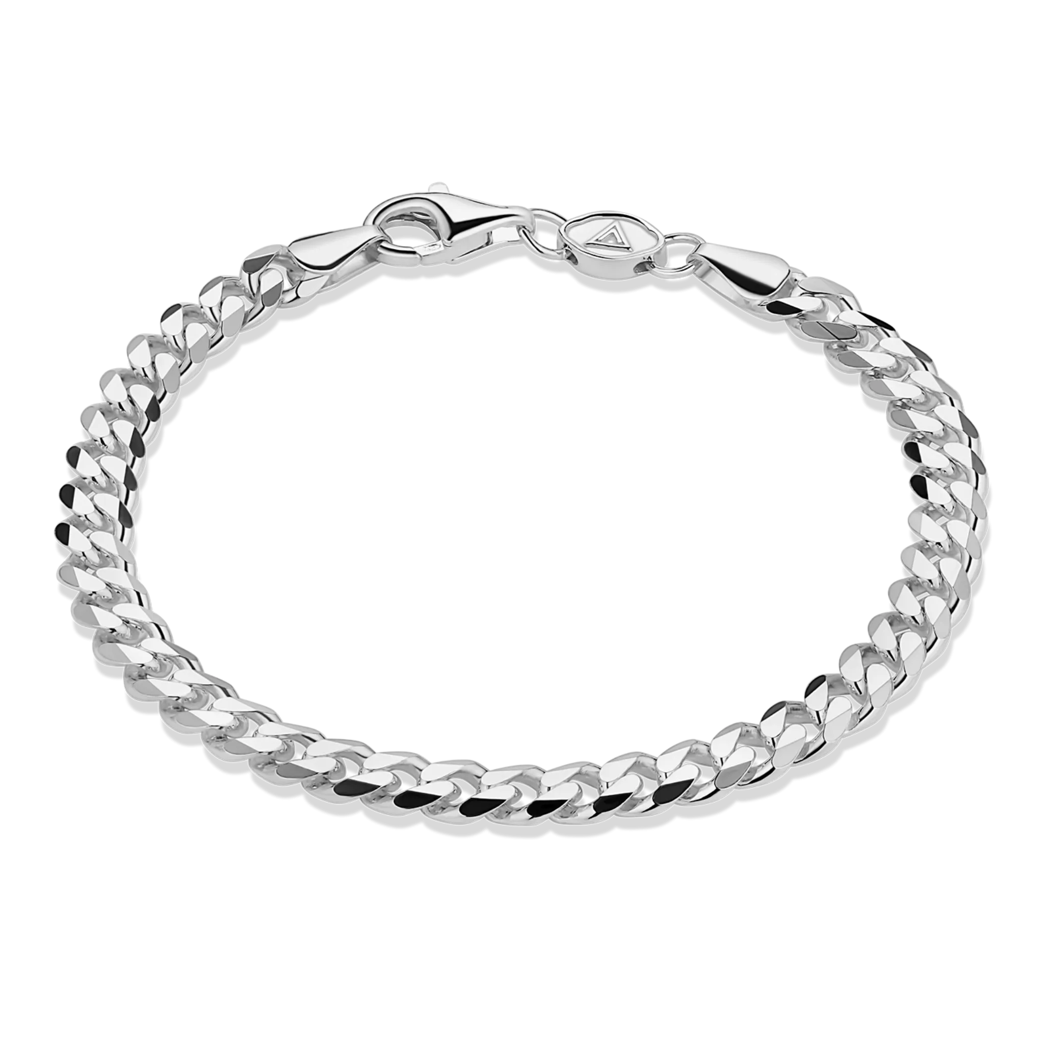 Curb Anklet, Sterling Silver (5mm)