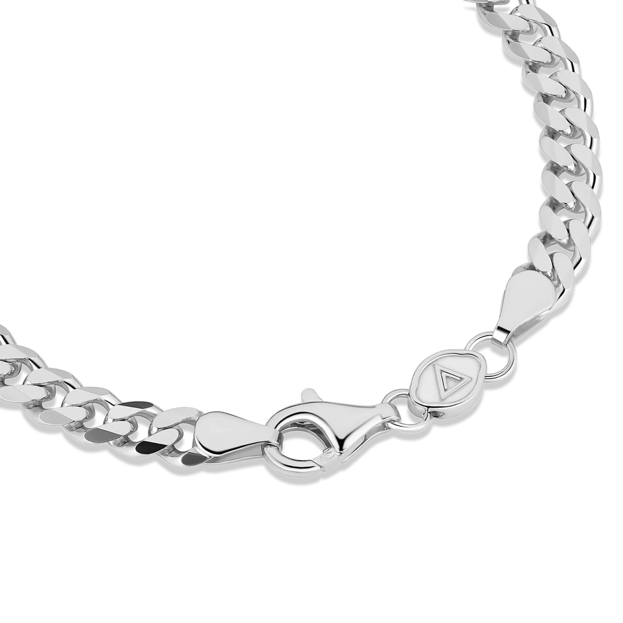 Curb Anklet, Sterling Silver (5mm)
