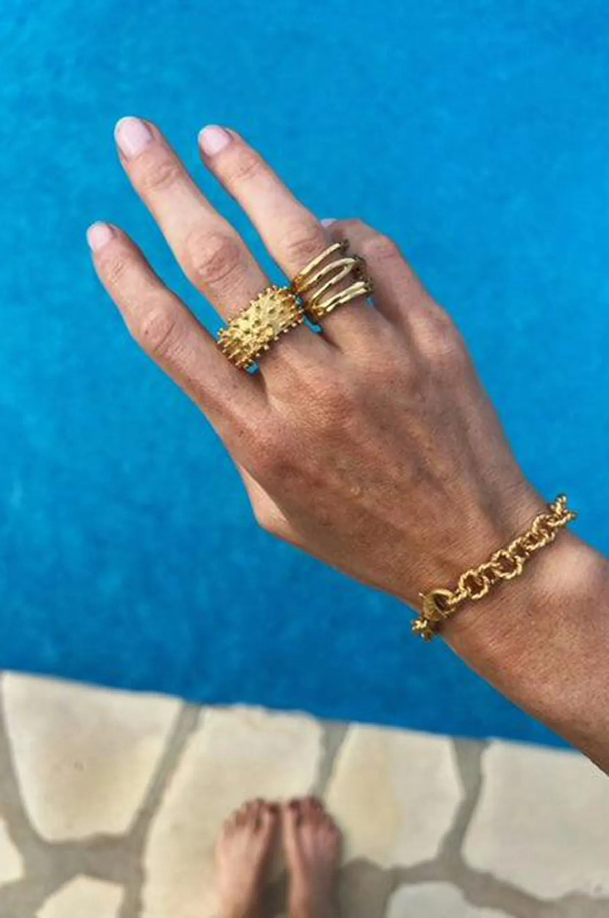 Ilina Spike Gold Ring