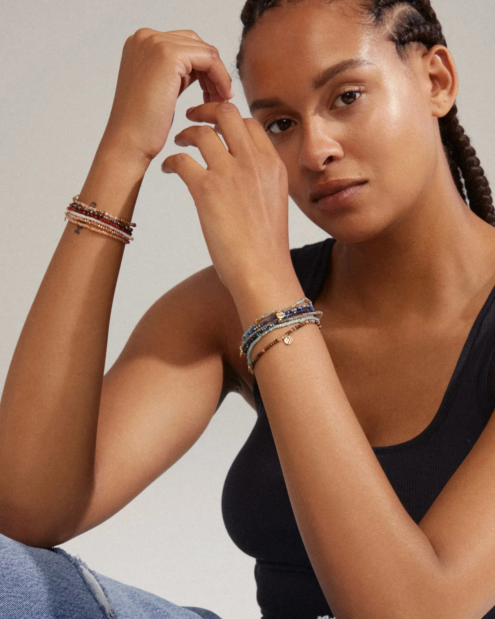 INDIE Bracelet - Blue/Gold Plated