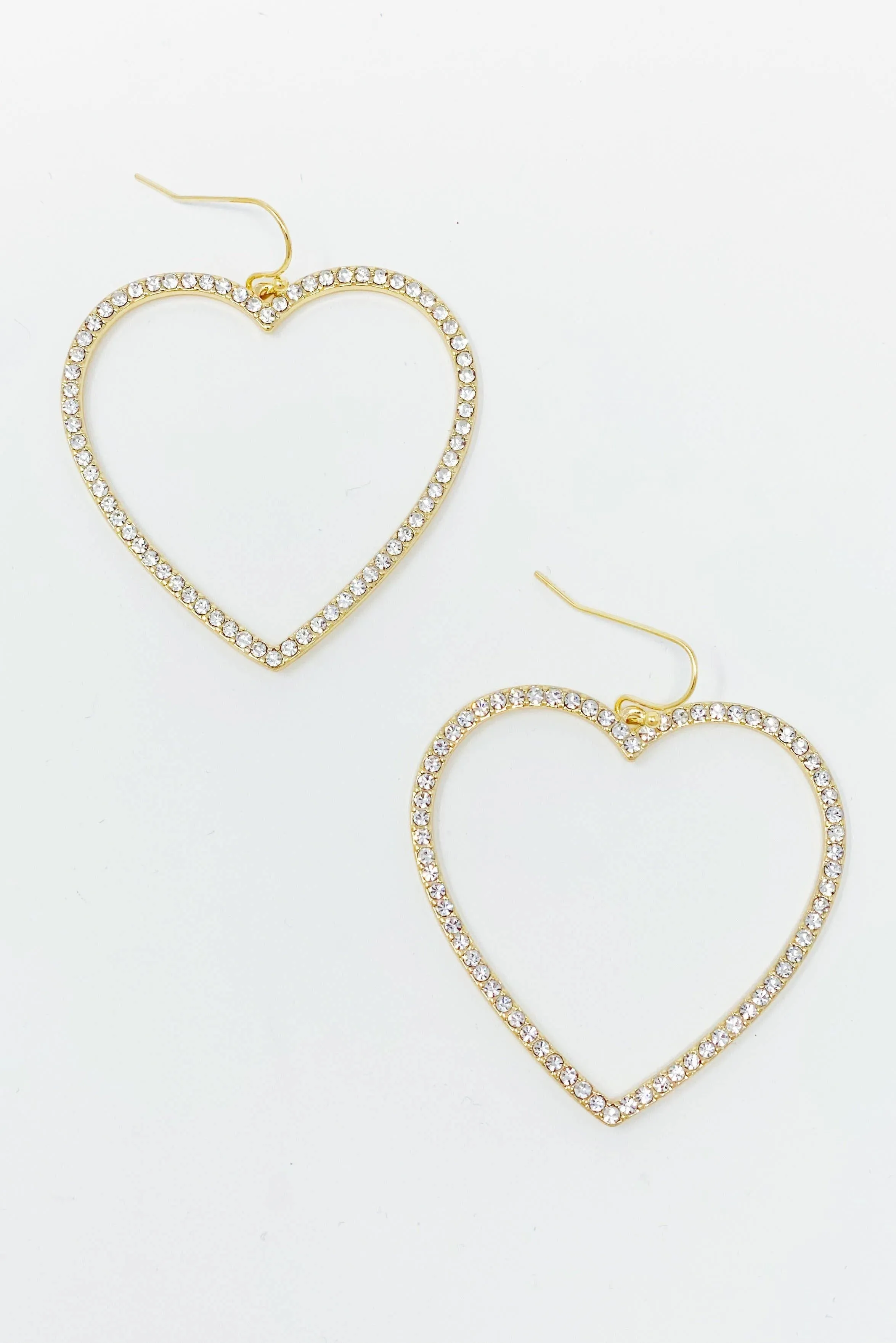 My Precious Heart Earrings, Gold