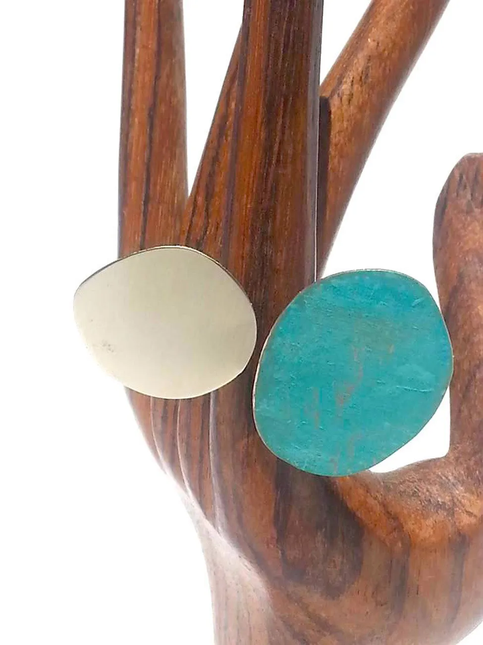 Pebbles Ring Alpaca Patina