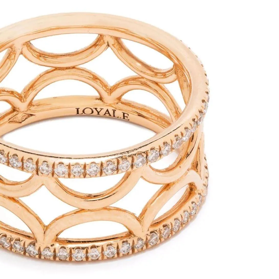Perpétuel.le semi-pavée ring band