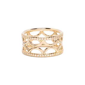 Perpétuel.le semi-pavée ring band