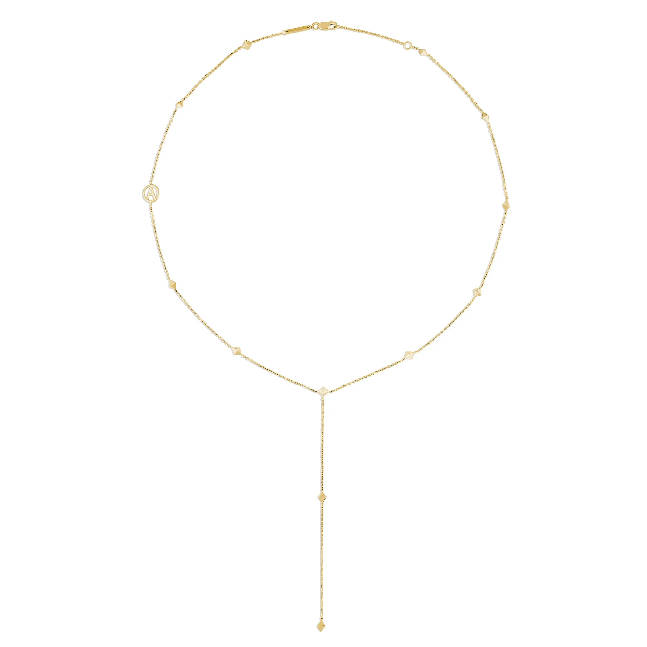 R.08® Lariat Necklace | Yellow Gold