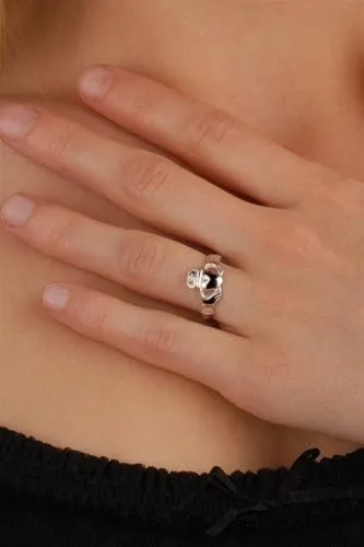 Retired Ladies Silver Claddagh Ring LS-CLAD2H