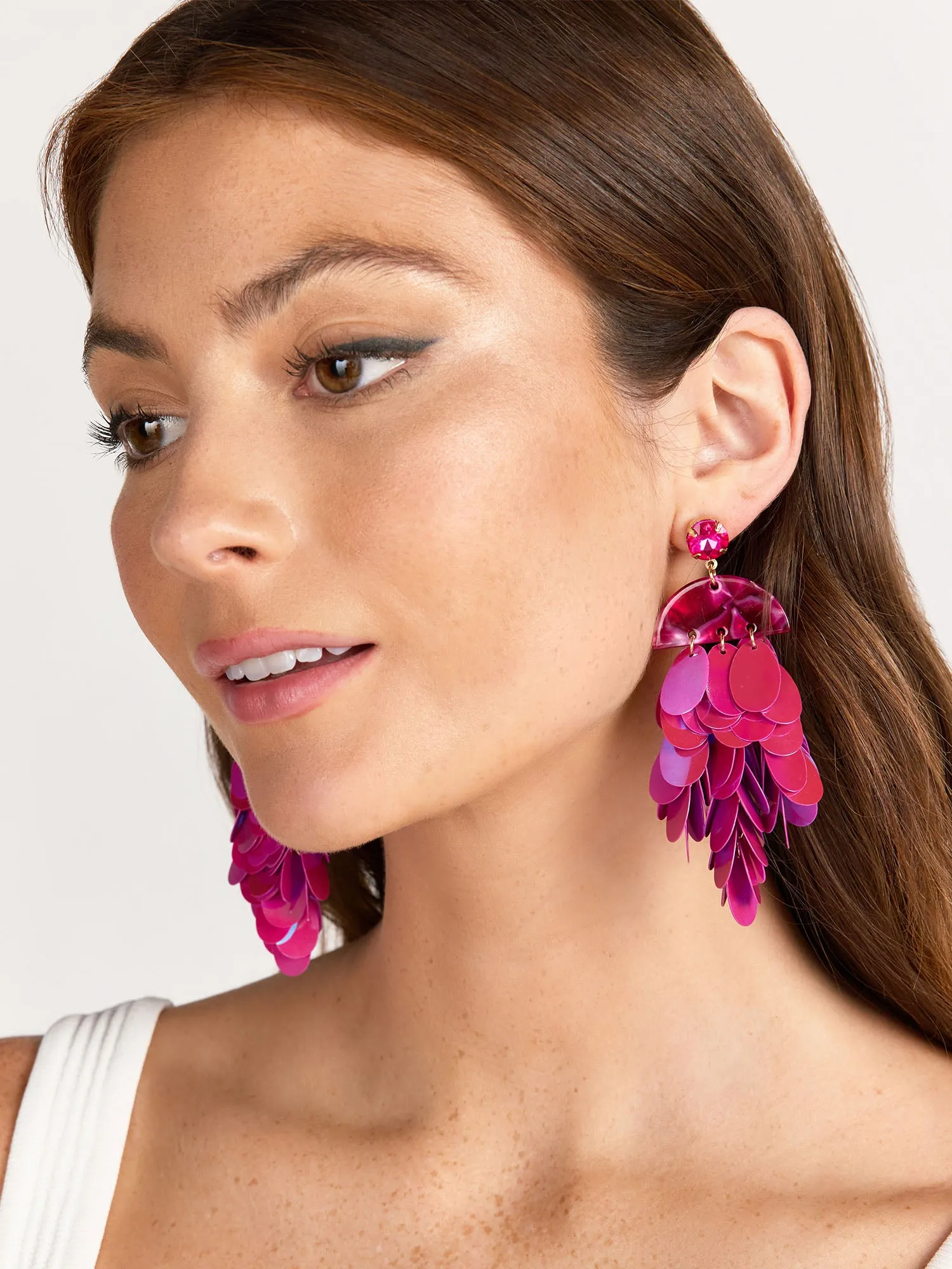 Sequin Chandelier Earrings
