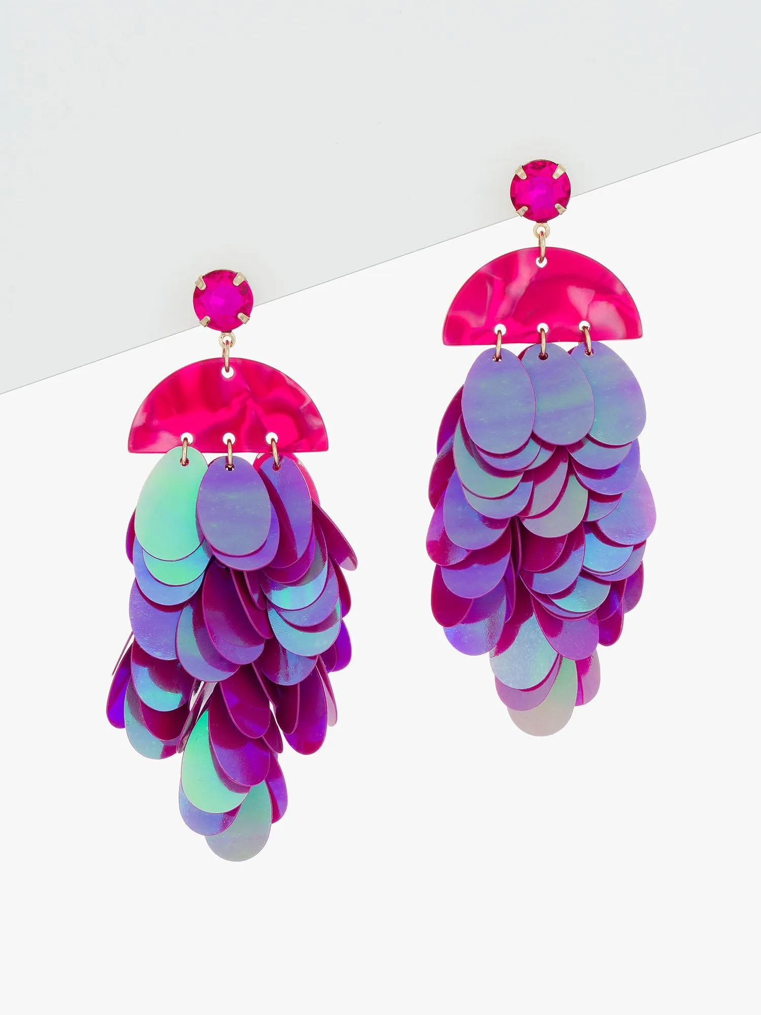 Sequin Chandelier Earrings
