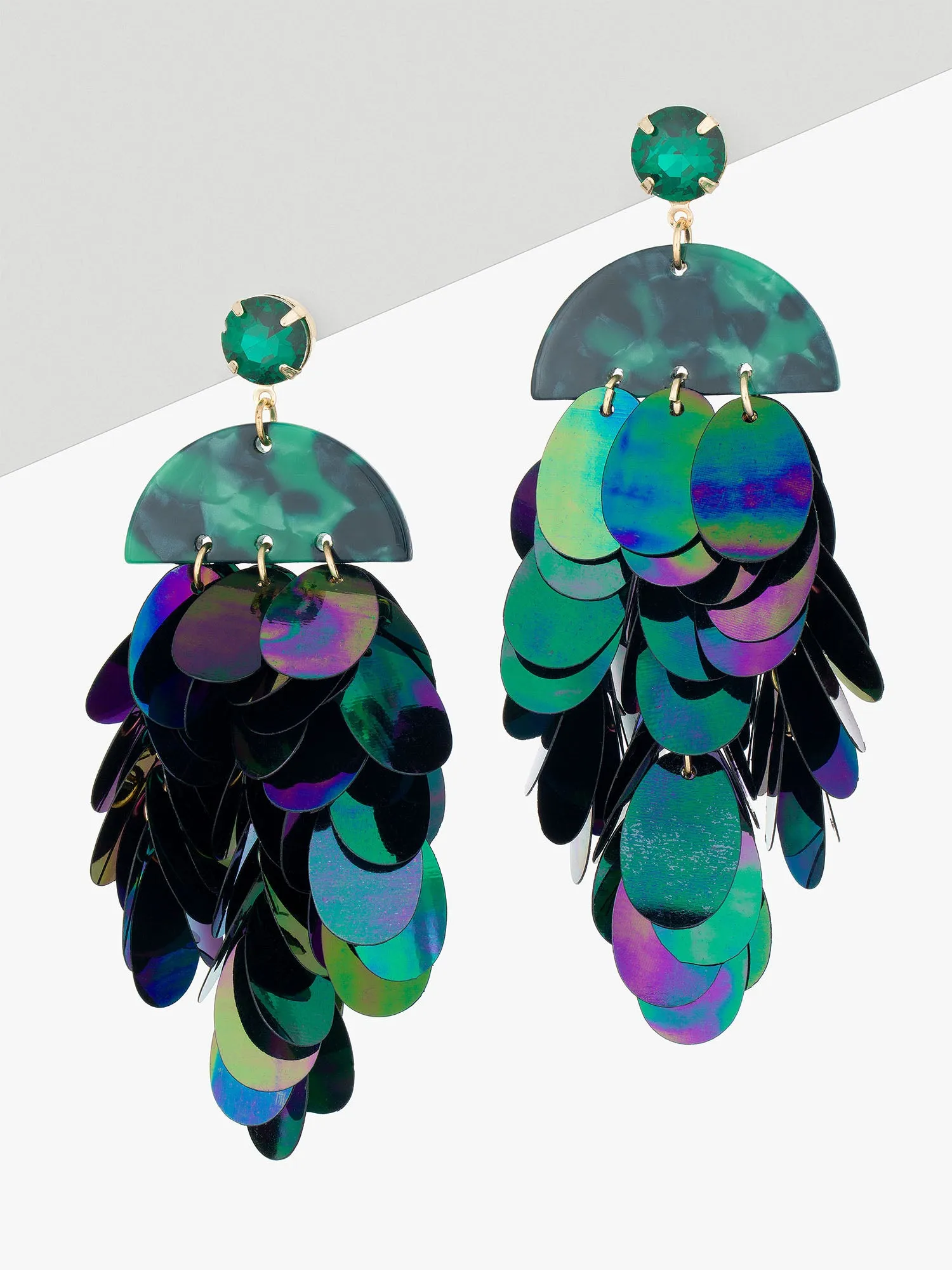 Sequin Chandelier Earrings
