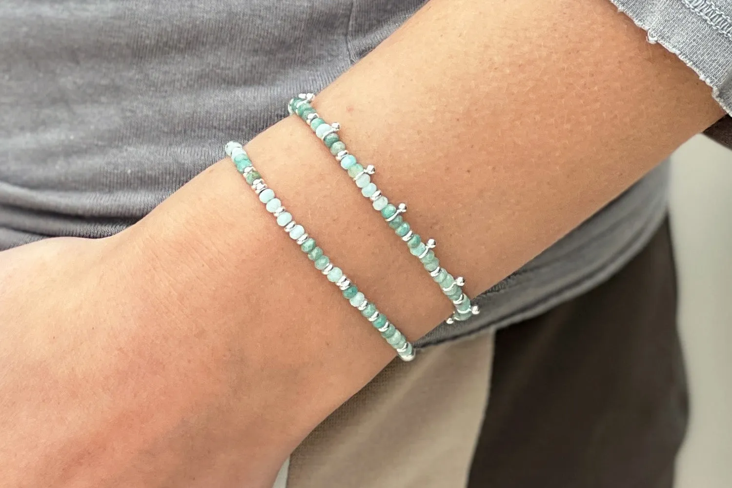 Serenity Amazonite Bracelet Stack