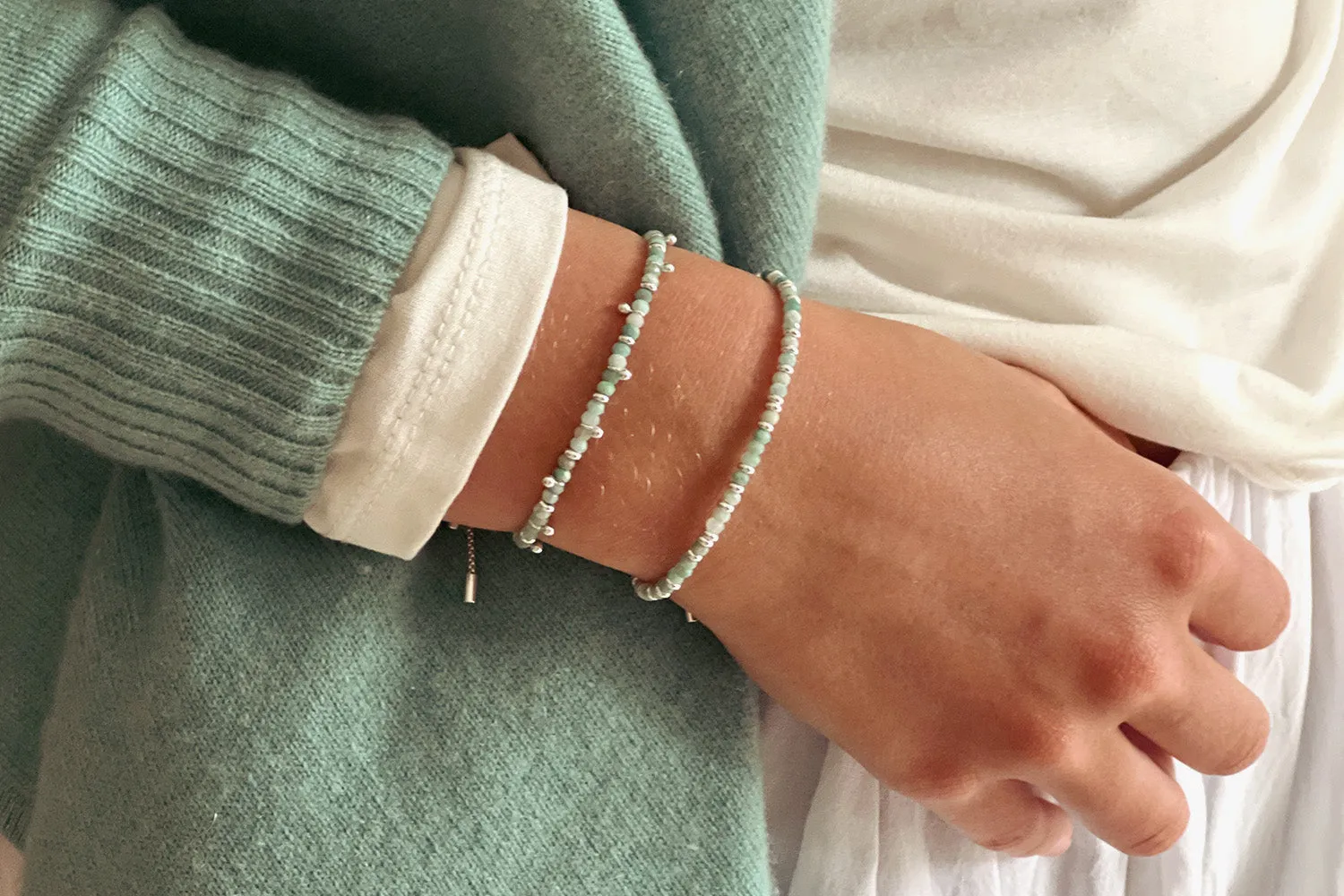 Serenity Amazonite Bracelet Stack