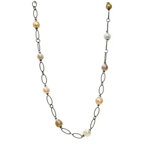 Stationed Pearl Necklace