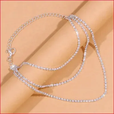 Stylish Ankle Bracelet Women’s Jewelry in Silver, Gold, or Black