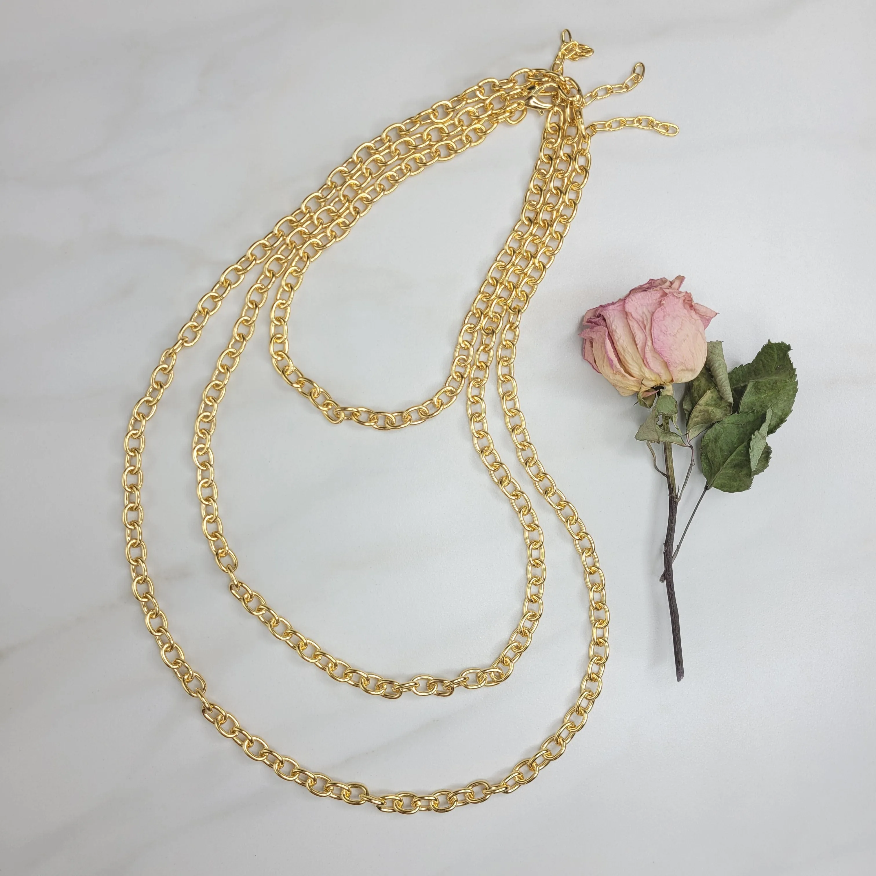 Sylvie Gabrielli Ares Golden Chain Necklace