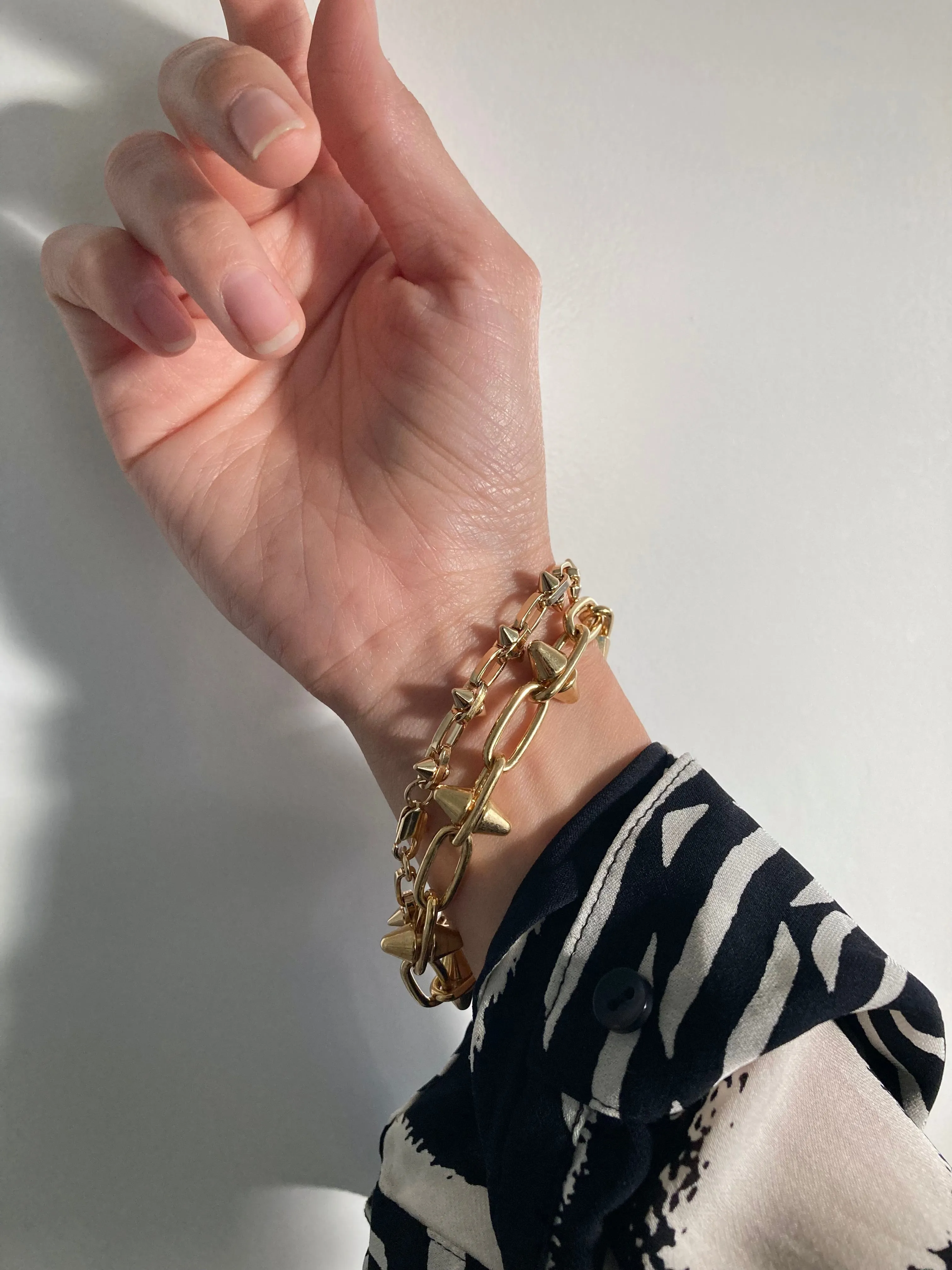 The Large Strathstone Spike Chain Bracelet