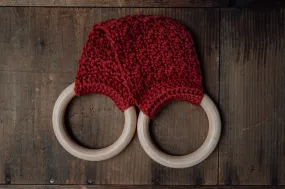 Wood Ring Towel Holder - Christmas